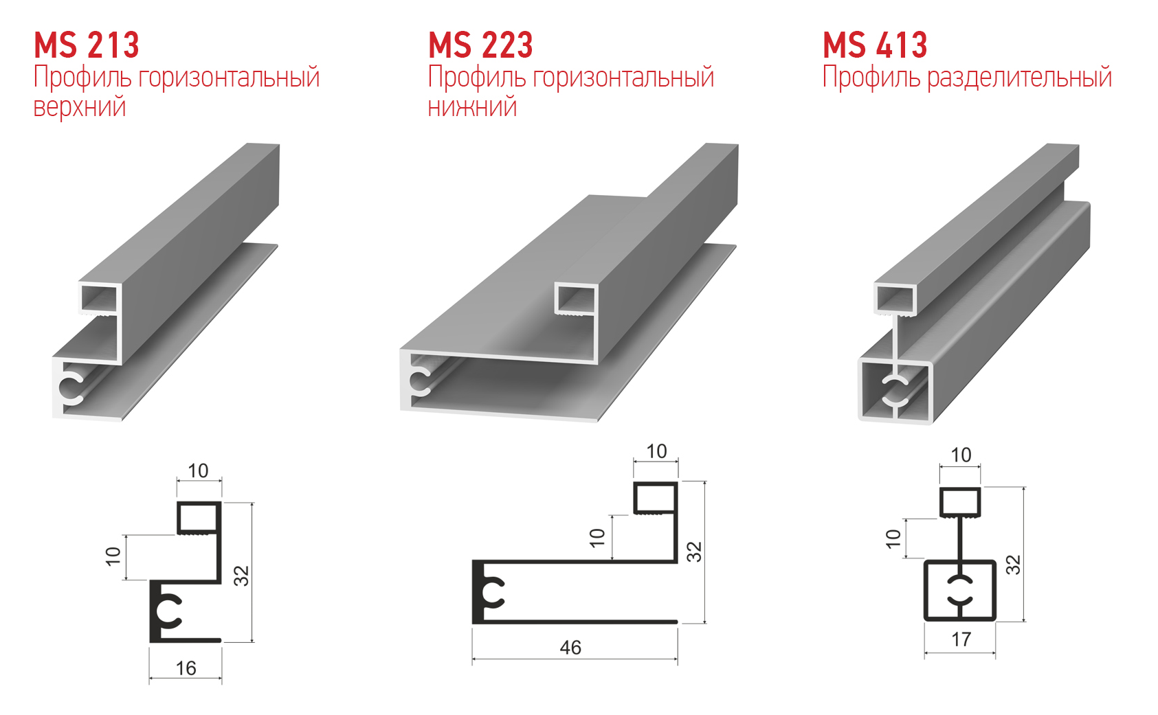 Размеры вертикальных профилей. Профиль MS 163 Modus. Ms163 профиль Модус. Профиль купе Модус мс170. Профиль Модус MS 161.